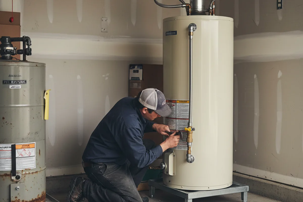 Water heater and shutoff valve replacement in Glen Alpine